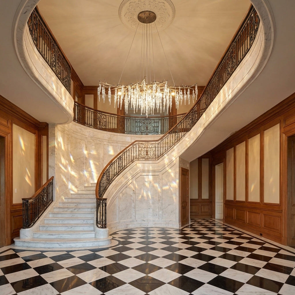New Light Luxury Crystal Geometric Chandelier for Living Room/Dining Room/Bedroom by Bling Lighting Studio