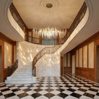 New Light Luxury Crystal Geometric Chandelier for Living Room/Dining Room/Bedroom by Bling Lighting Studio
