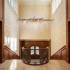 New Light Luxury Crystal Geometric Chandelier for Living Room/Dining Room/Bedroom by Bling Lighting Studio