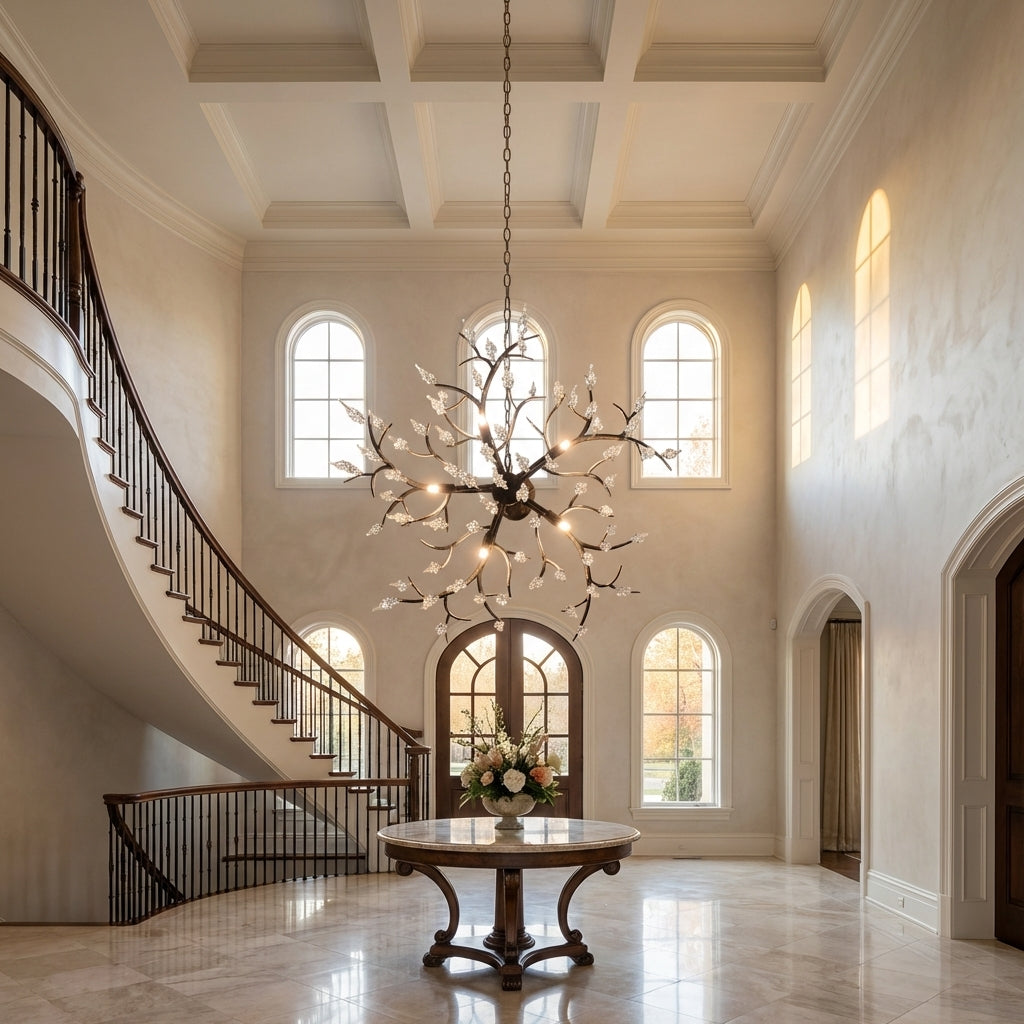 New Light Luxury Crystal Geometric Chandelier for Living Room/Dining Room/Bedroom by Bling Lighting Studio