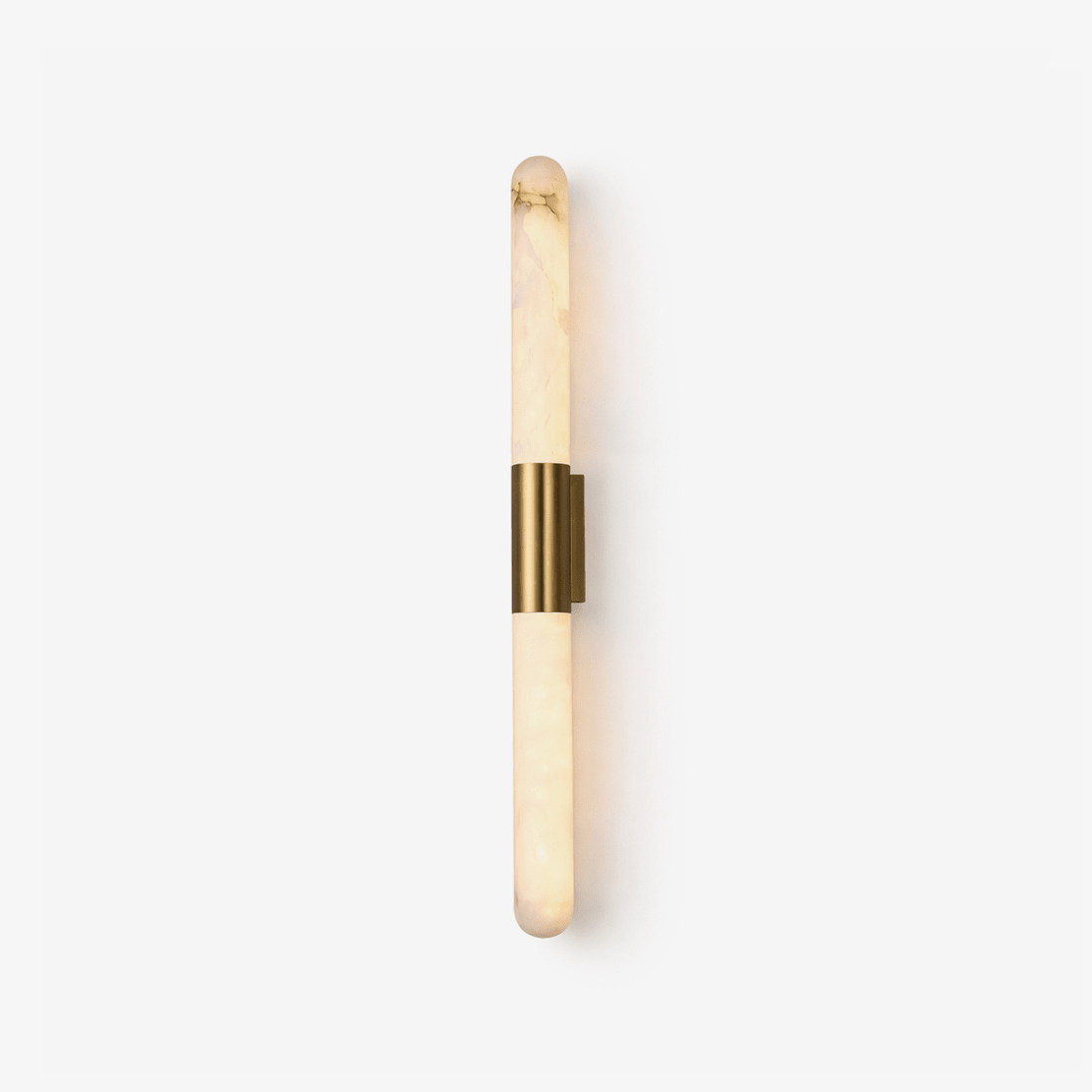 Velin Alabaster Tube Wall Sconce by Bling Lighting Studio