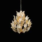 Tarot Modern Glass Chandelier by Bling Lighting Studio