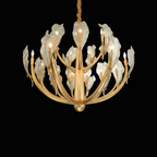 Tarot Modern Glass Chandelier by Bling Lighting Studio