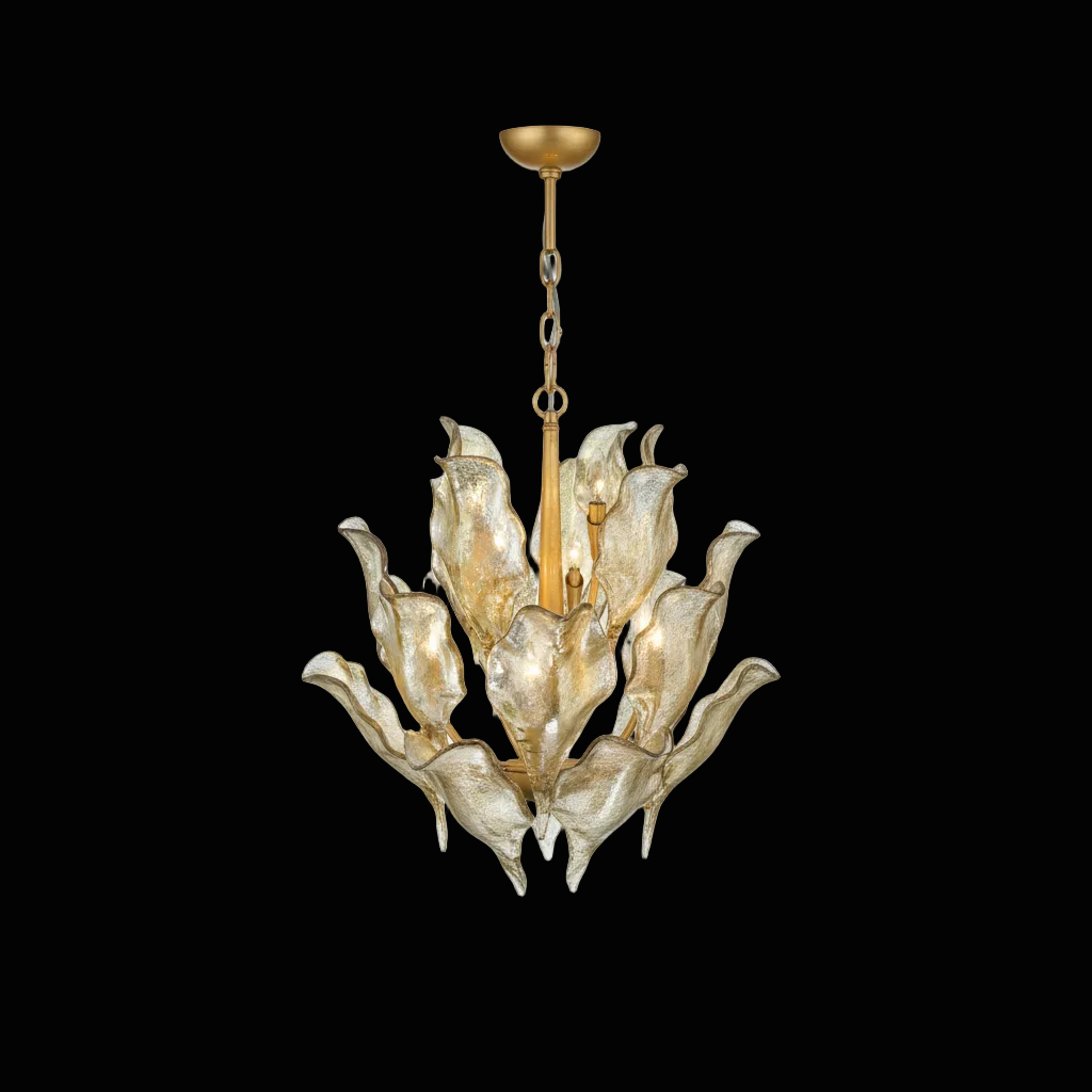 Tarot Modern Glass Chandelier by Bling Lighting Studio