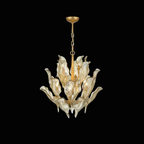 Tarot Modern Glass Chandelier by Bling Lighting Studio
