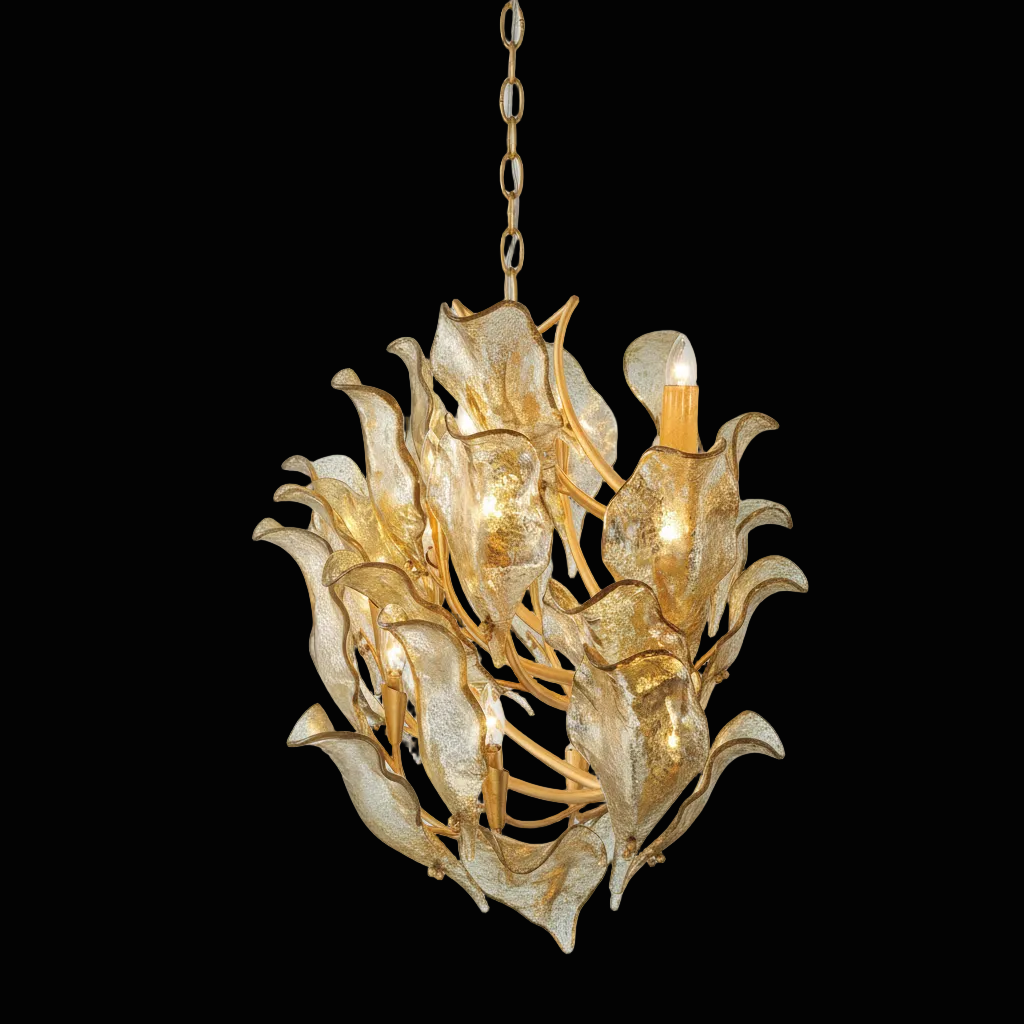 Tarot Modern Glass Chandelier by Bling Lighting Studio