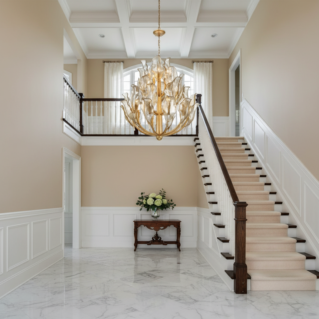 Tarot Modern Glass Chandelier by Bling Lighting Studio