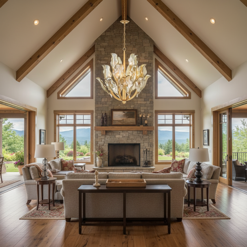 Tarot Modern Glass Chandelier by Bling Lighting Studio