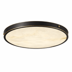 Aureon Alabaster Round Ceiling Lamp by Bling Lighting Studio