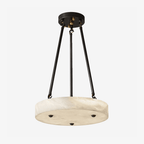 Aurelia Alabaster Disc Pendant Light by Bling Lighting Studio