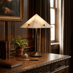 Apex Alabaster Prism Table Lamp by Bling Lighting Studio