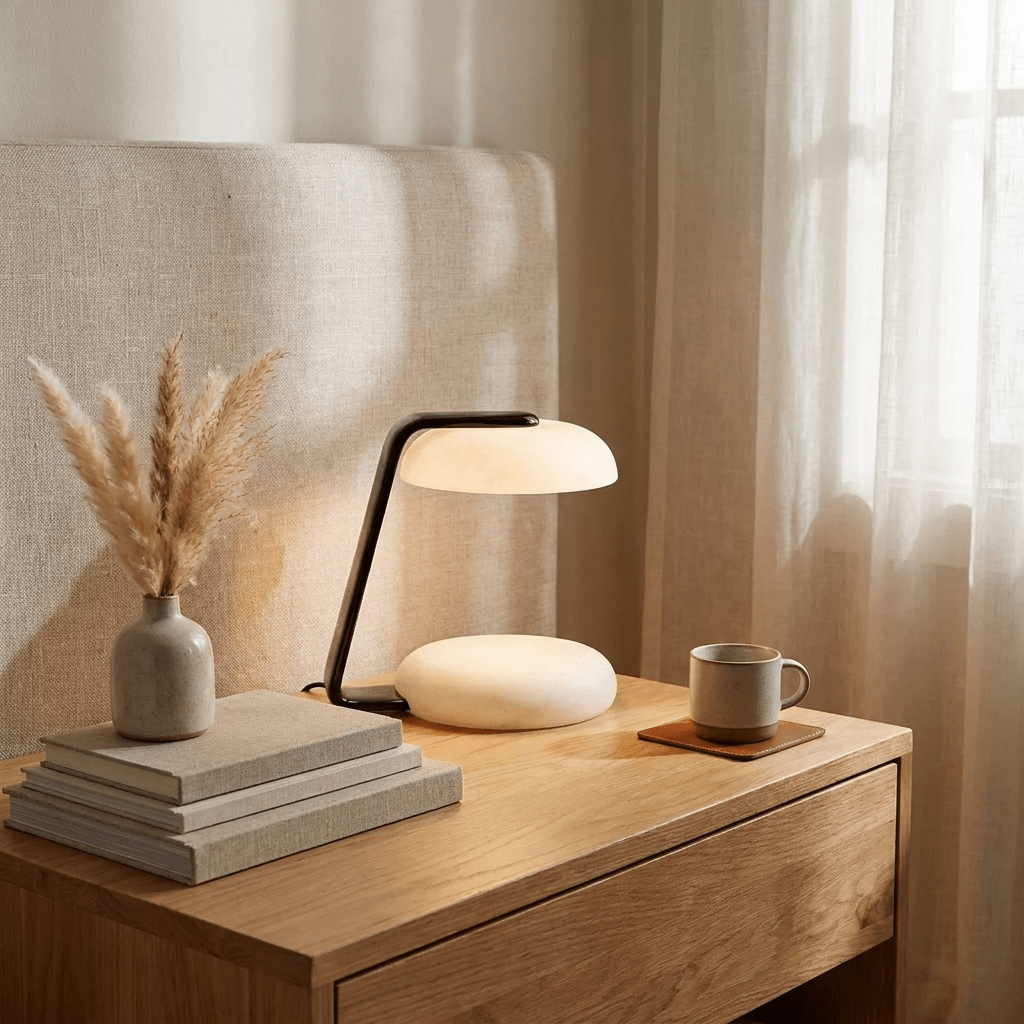 Petralis Alabaster Table Lamp by Bling Lighting Studio