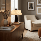 Trapezia Alabaster Desk Lamp by Bling Lighting Studio