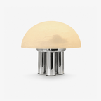 Mira Alabaster Mushroom Table Lamp by Bling Lighting Studio