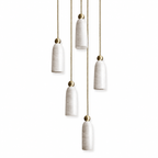 Alabaster Bell Cluster Pendant Lamp by Bling Lighting Studio