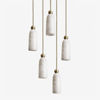 Alabaster Bell Cluster Pendant Lamp by Bling Lighting Studio