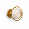Celestial Ring Alabaster Wall Lamp by Bling Lighting Studio