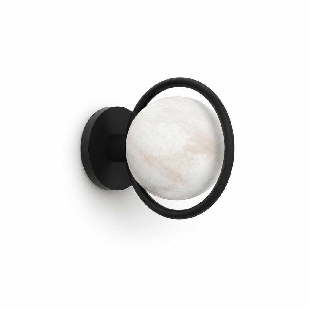 Celestial Ring Alabaster Wall Lamp by Bling Lighting Studio