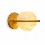 Celestial Ring Alabaster Wall Lamp by Bling Lighting Studio