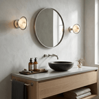 Celestial Ring Alabaster Wall Lamp by Bling Lighting Studio