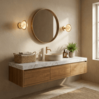 Celestial Ring Alabaster Wall Lamp by Bling Lighting Studio