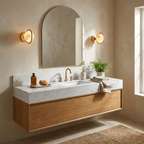 Celestial Ring Alabaster Wall Lamp by Bling Lighting Studio