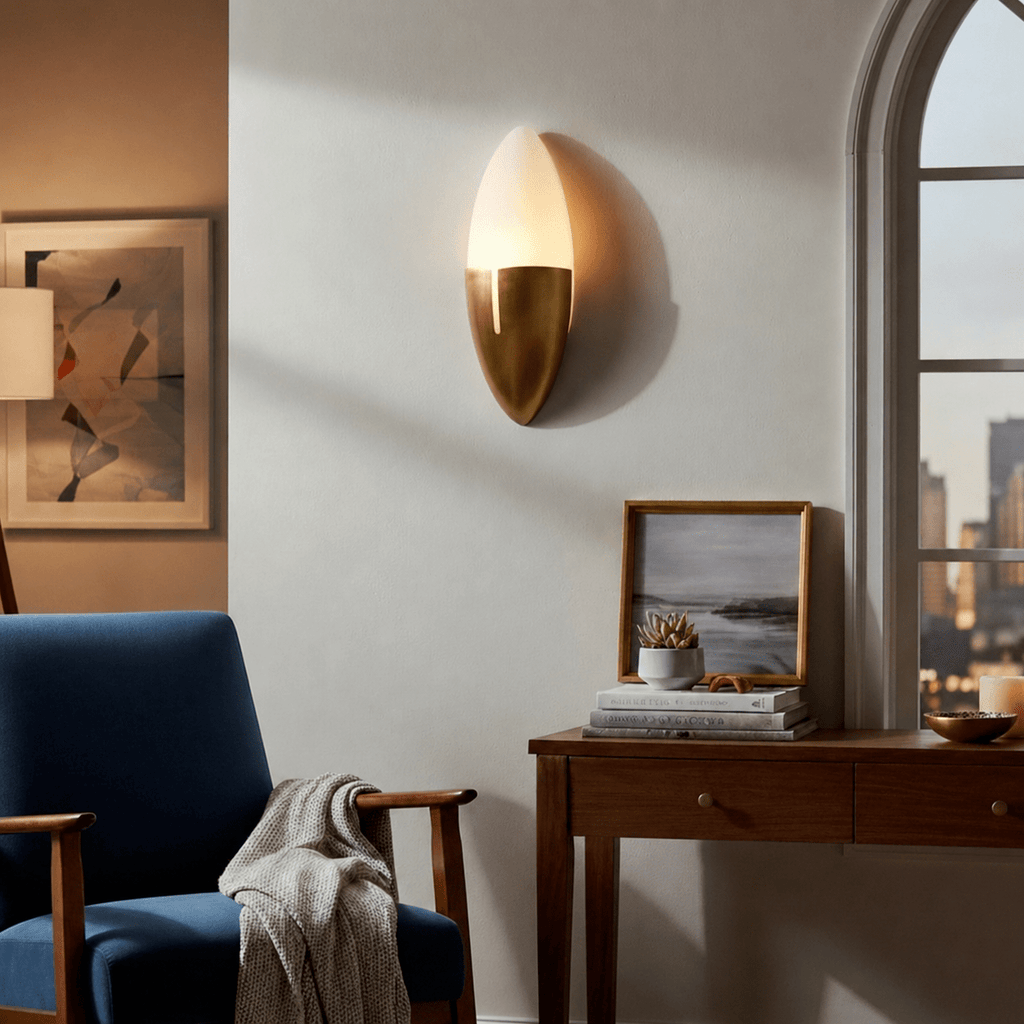 Gilded Cocoon Wall Lamp by Bling Lighting Studio