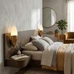 Gilded Cocoon Wall Lamp by Bling Lighting Studio