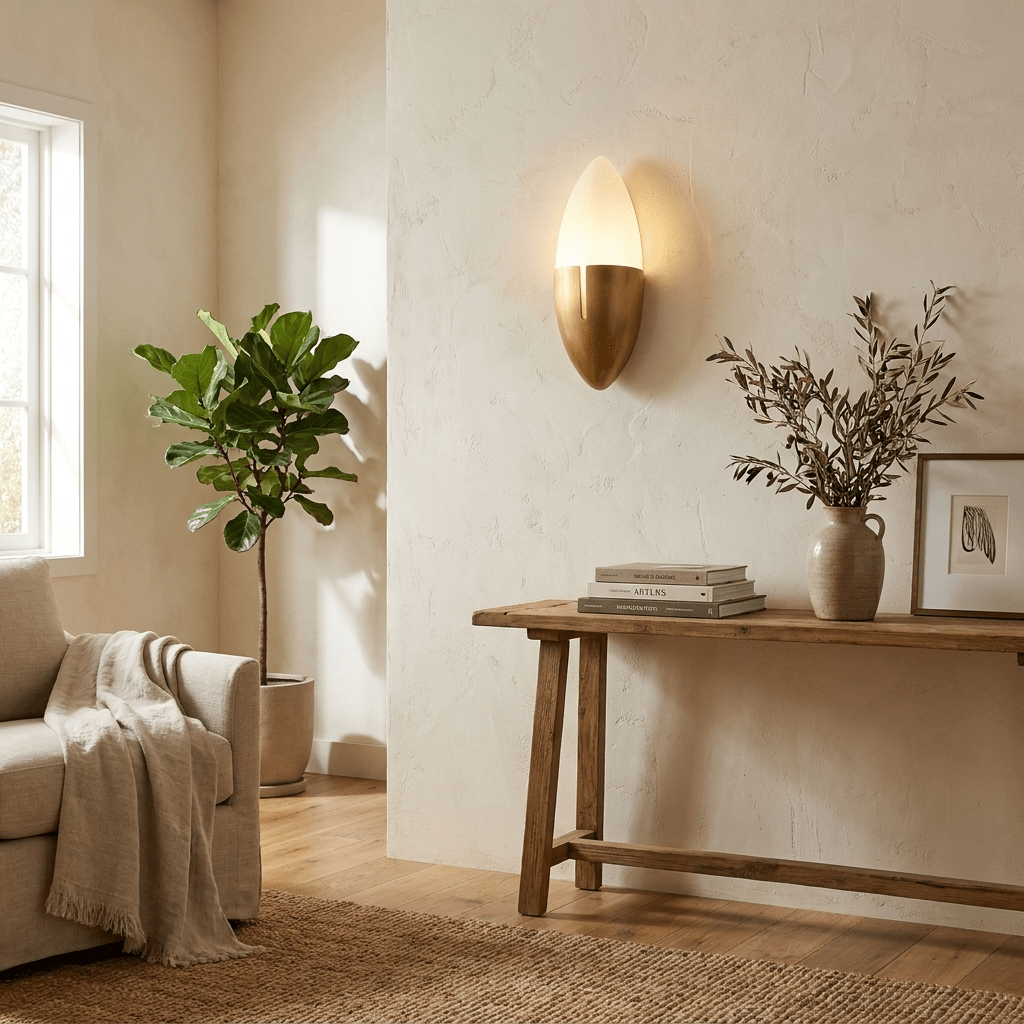 Gilded Cocoon Wall Lamp by Bling Lighting Studio