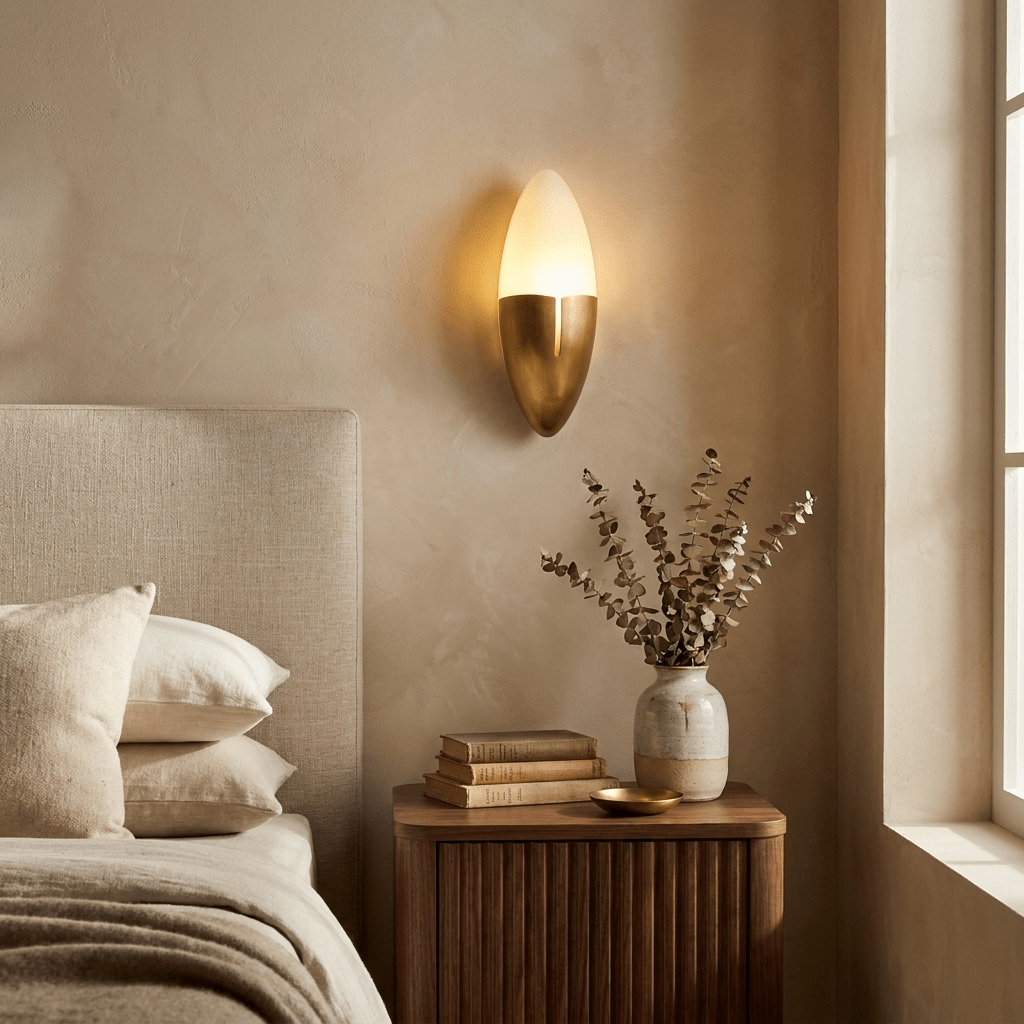 Gilded Cocoon Wall Lamp by Bling Lighting Studio
