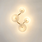 Cluster Alabaster Sconce by Bling Lighting Studio