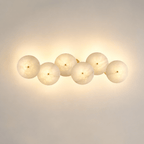 Cluster Alabaster Sconce by Bling Lighting Studio