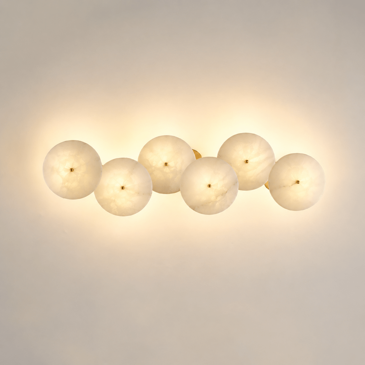 Cluster Alabaster Sconce by Bling Lighting Studio