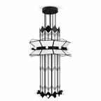 Rayonne Art Deco Chandelier by Bling Lighting Studio