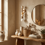 Stacked Sphere Marble Wall Sconce by Bling Lighting Studio