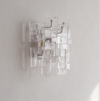 Stacked Murano Glass Wall Sconce by Bling Lighting Studio