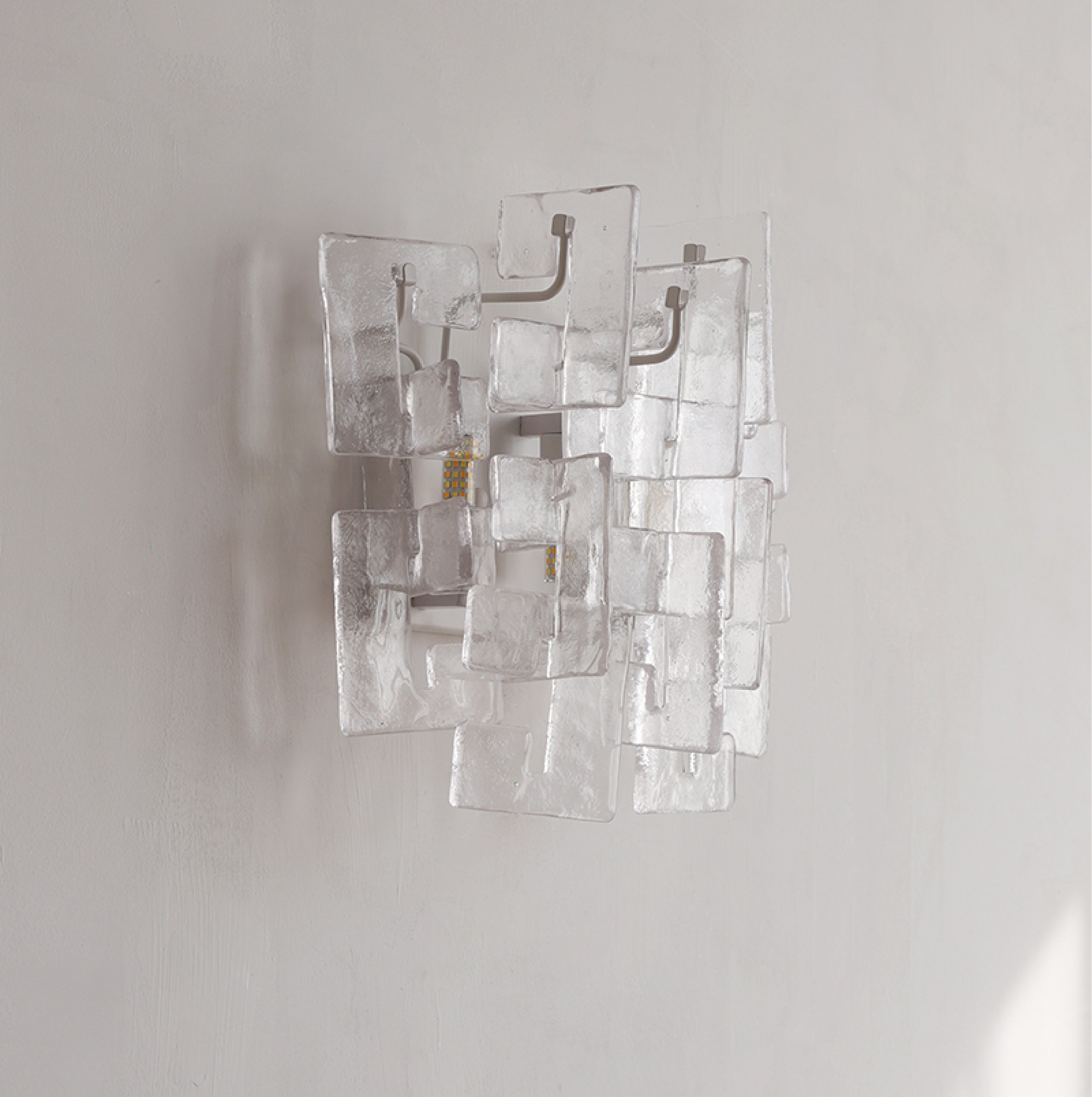 Stacked Murano Glass Wall Sconce by Bling Lighting Studio