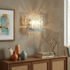 Stacked Murano Glass Wall Sconce by Bling Lighting Studio