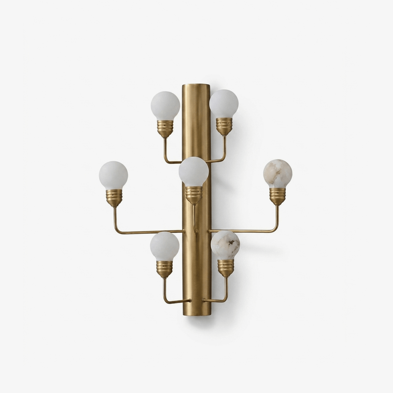 Raggiera Alabaster Globe Wall Sconce by Bling Lighting Studio