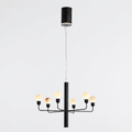 Raggiera Tiered Alabaster Globe Chandelier by Bling Lighting Studio