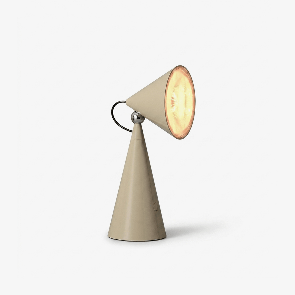 Rechargeable Cone Table Lamp by Bling Lighting Studio