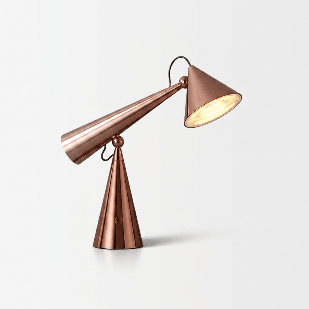 Articulated Cone Table Lamp by Bling Lighting Studio