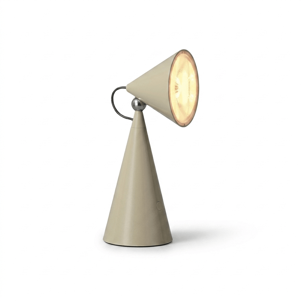 Rechargeable Cone Table Lamp by Bling Lighting Studio
