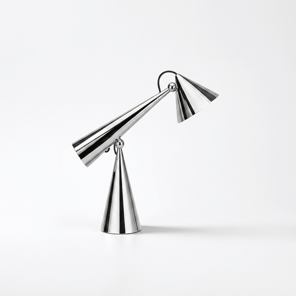 Articulated Cone Table Lamp by Bling Lighting Studio