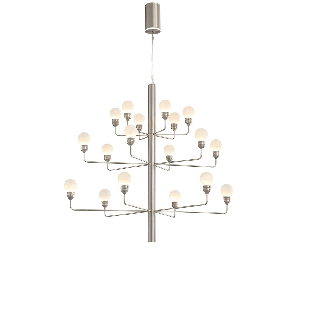 Raggiera Tiered Alabaster Globe Chandelier by Bling Lighting Studio