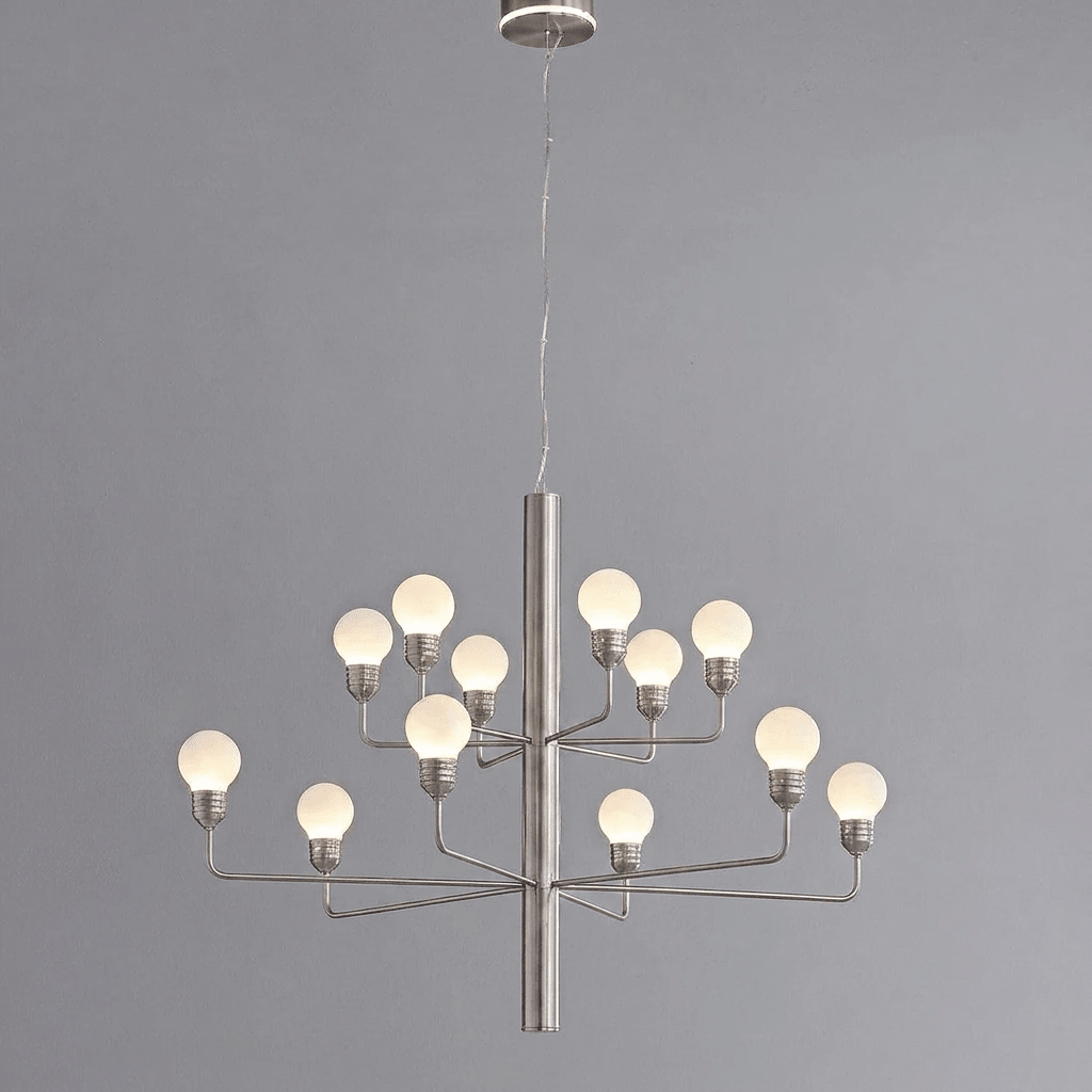 Raggiera Tiered Alabaster Globe Chandelier by Bling Lighting Studio