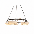 Alabaster Bowl Ring Chandelier by Bling Lighting Studio