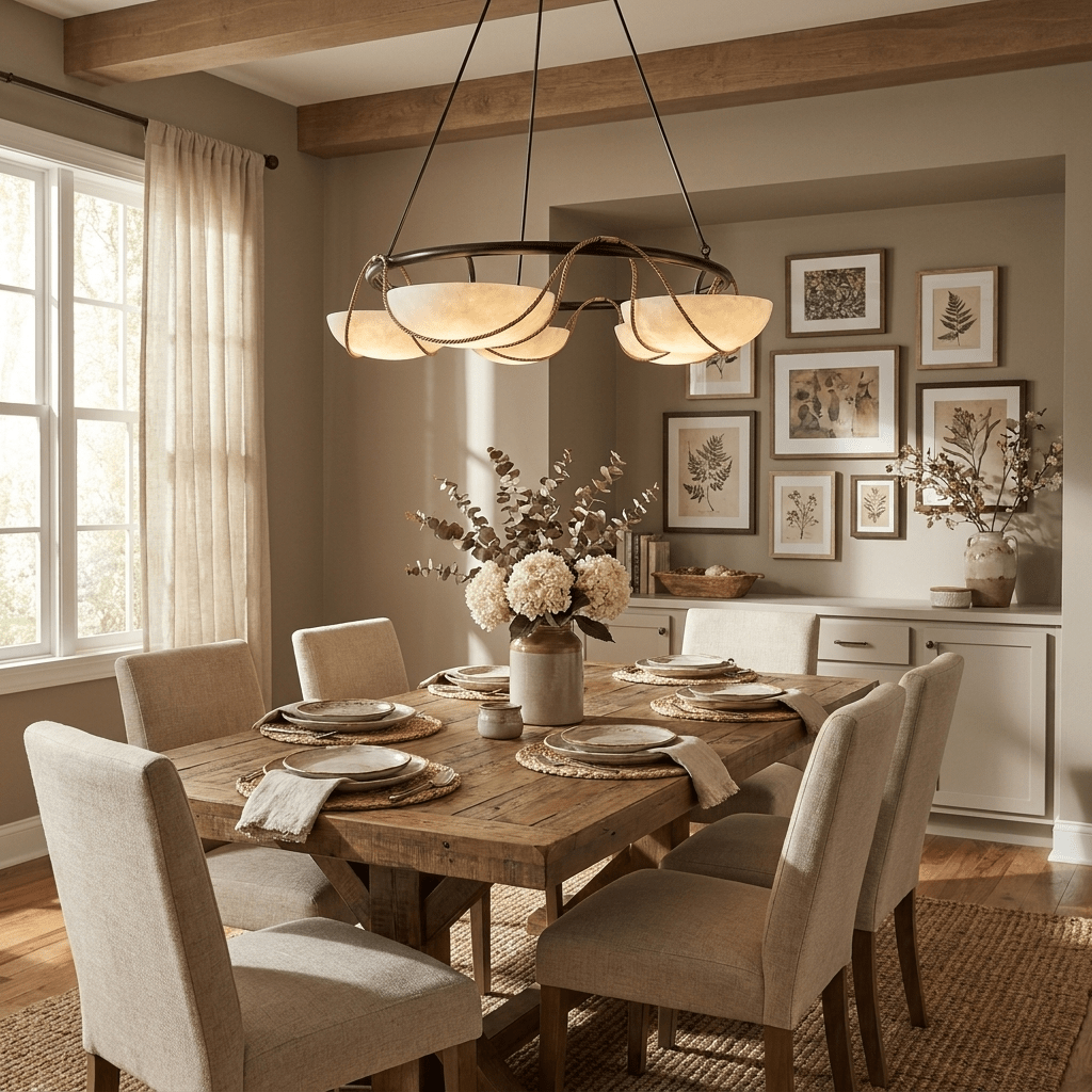 Alabaster Bowl Ring Chandelier by Bling Lighting Studio