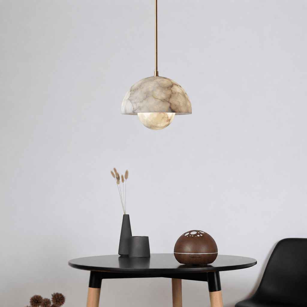 Alabaster Bud Pendant Lamp by Bling Lighting Studio