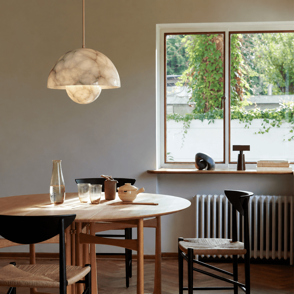 Alabaster Bud Pendant Lamp by Bling Lighting Studio